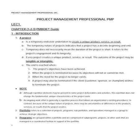 PMP preparation course