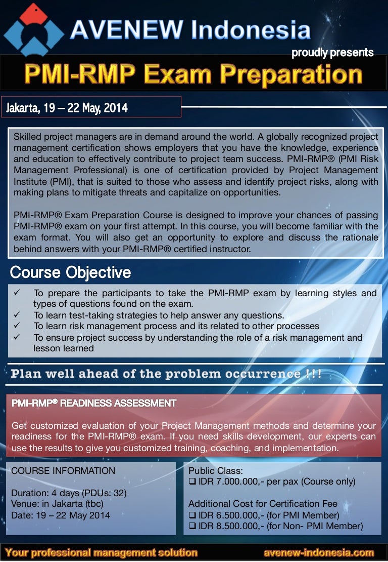 PMI-RMP Prüfungen