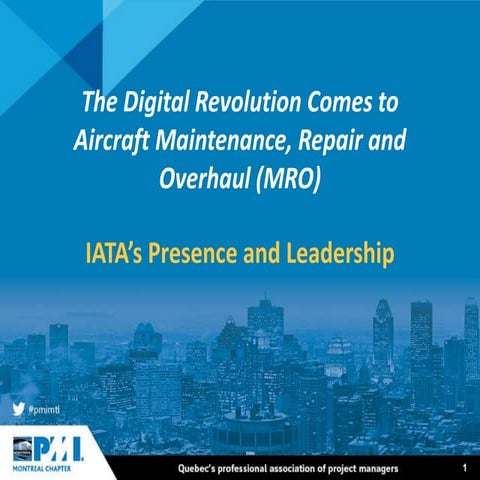 The digital revolution comes to Aircraft Maintenance, Repair and Overhaul (MRO)