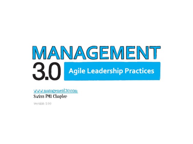 Management 3.0 : An Oveview about Agile Leadership