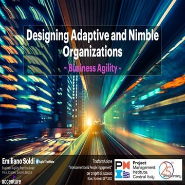 Designing adaptive and nimble organizations