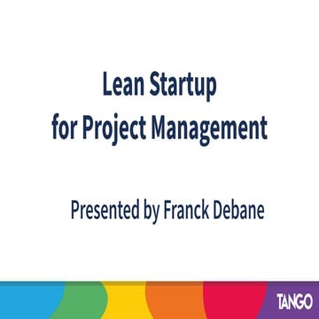 PMI france   lean startup for project management