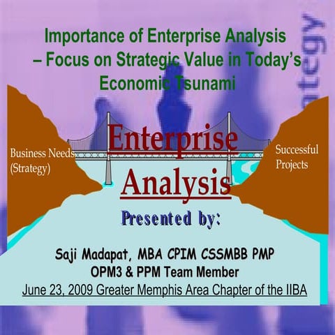 Importance of Enterprise Analysis