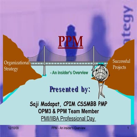 Project Portfolio Management - An insiders overview