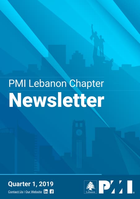 PMI Lebanon chapter newsletter Q1 2019