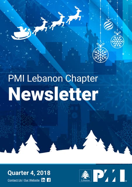 PMI Lebanon Chapter Newsletter Q4