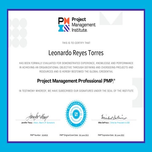 PMI PMP - Certfication 