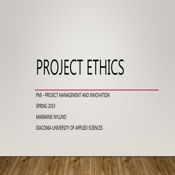 Project Ethics