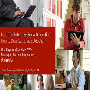 How to Drive Sustainable Enterprise Social Adoption #pmiwdc