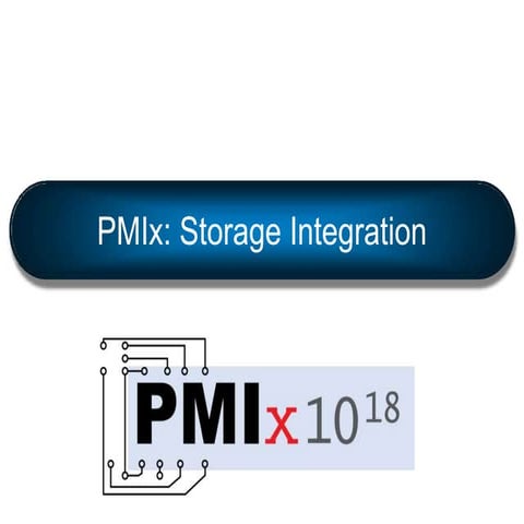 PMIx Tiered Storage Support