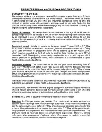 Pm jeevan jyoti bima