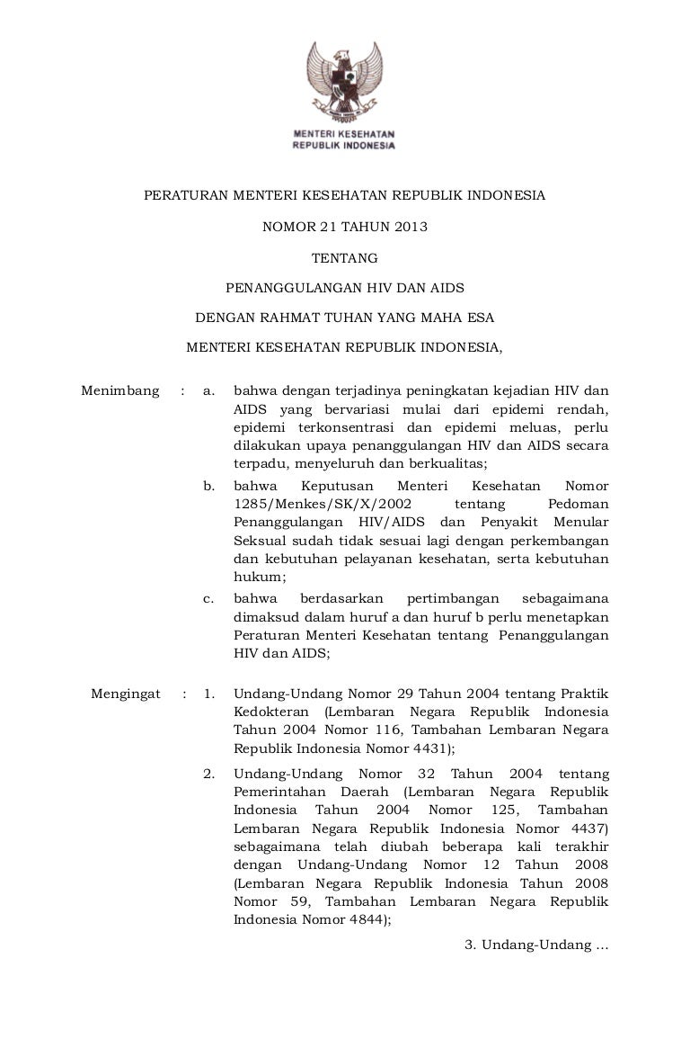 Contoh Surat Keputusan Hiv