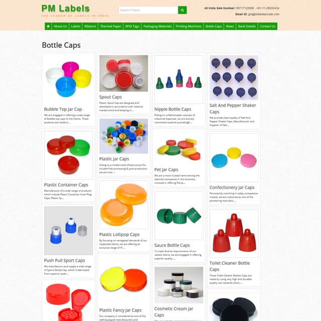 Manufacturer of Bottle caps in India | PDF