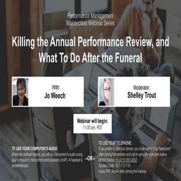 Performance Management Masterclass: Killing the Annual Performance Review