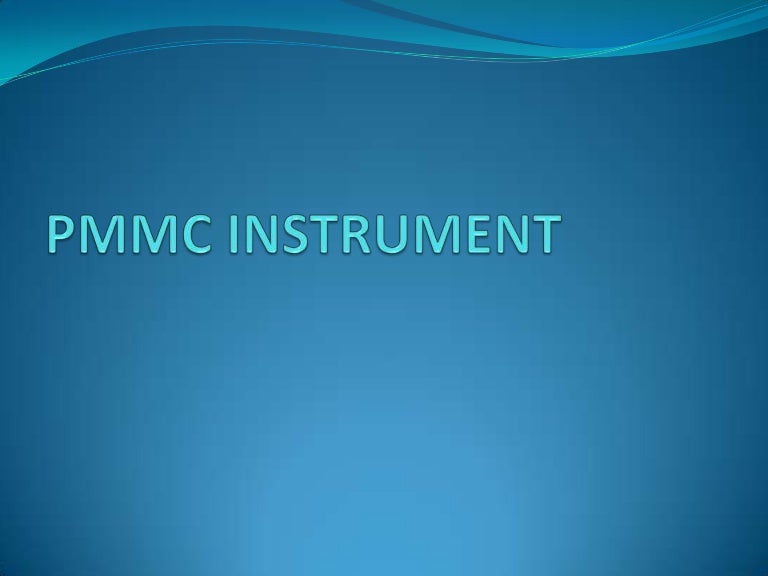 Pmmc instrument
