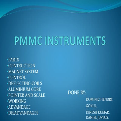 Pmmc instruments