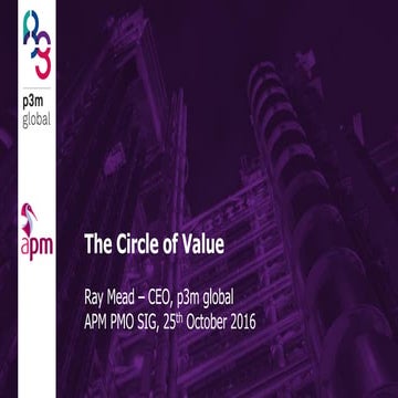 PMO and Value Conference - Ray Mead, London, 25 October 2016