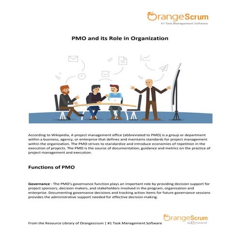 PMO and Its role in Organization Orangescrum Tutorial