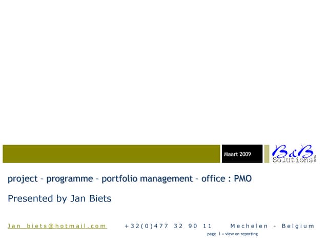 PMO as a service