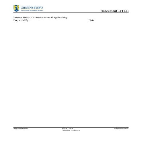Pmo document template