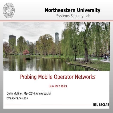 Probing Mobile Operator Networks - Collin Mulliner
