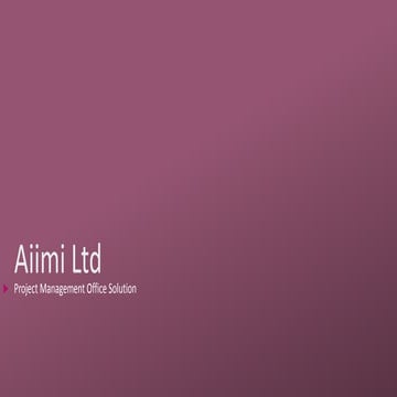 Aiimi Project Management Office