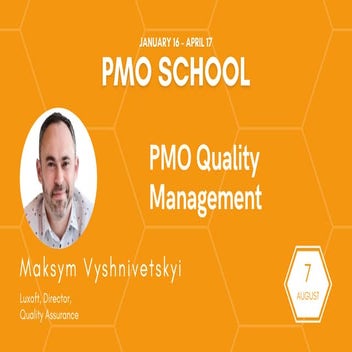 Maksym Vyshnivetskyi: PMO Quality Management (UA)