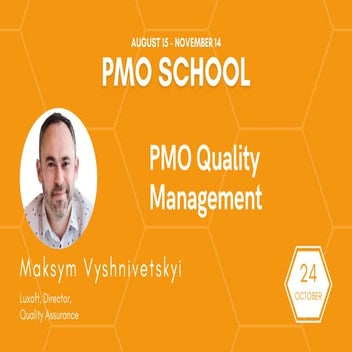 Maksym Vyshnivetskyi: PMO Quality Management (UA)