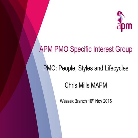 PMOs: People, Styles and Lifecycles - 10th November 2015