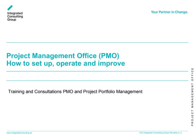 PMO and Project Portfolio Management