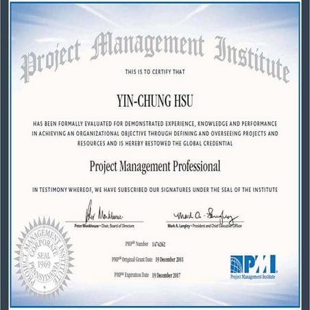 My PMP Credential | PDF