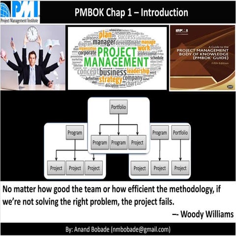 PMP chap 1 - PMP  Introduction (PMBOK 6)