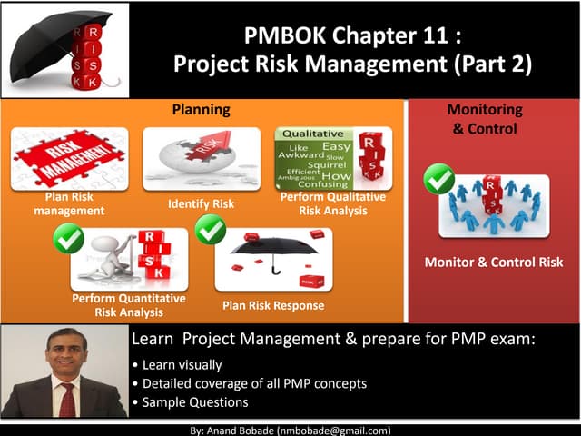 Pmp   chap 11 - project risk manage...