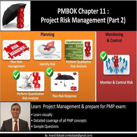 Pmp   chap 11 - project risk management - Part 2