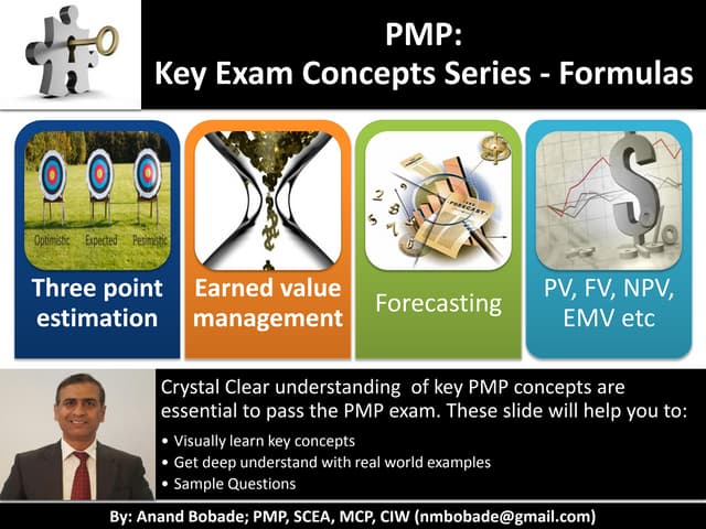 PMP Key Exam Concepts - Formulas