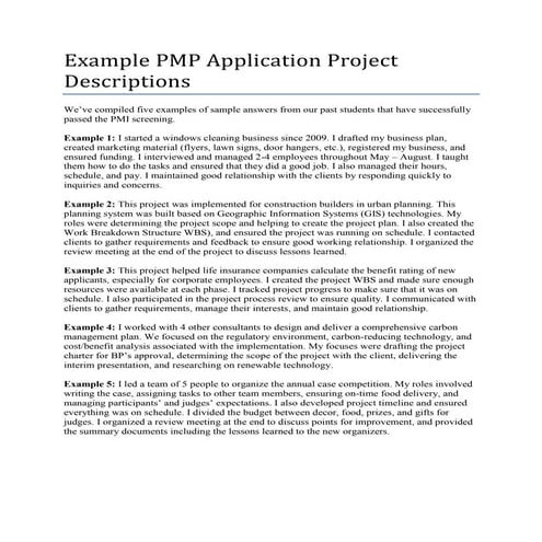 RELLENAR TU SOLICITUD DE PMP EJEMPLOS