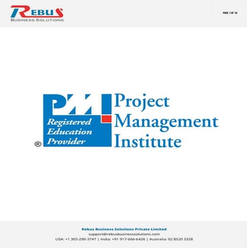 PMP with Rebus Business solutions