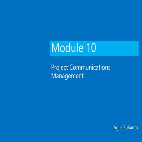 Project Communications Management - PMBOK6