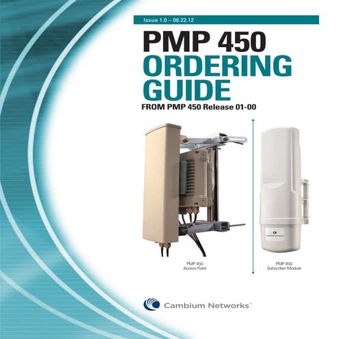 Cambium Networks PMP450 Ordering Guide | PDF