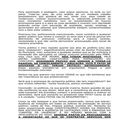 Pmpa   Consideracoes De CláUdio Eriston.