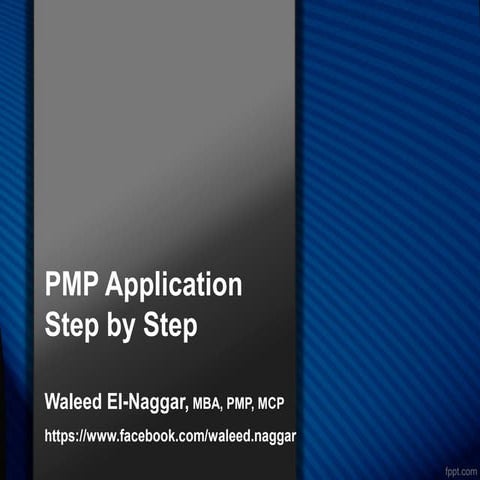 PMP Application - Step by Step