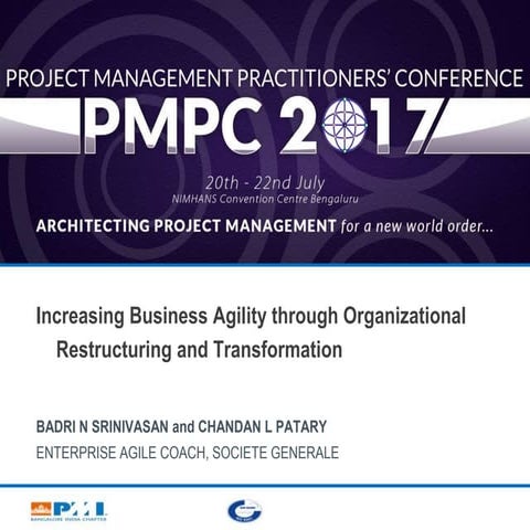 Increasing Business Agility through Organizational Restructuring and Transfor...