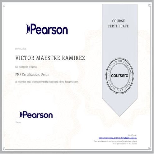 Project Management Professional (PMP) Certification: Unit 1