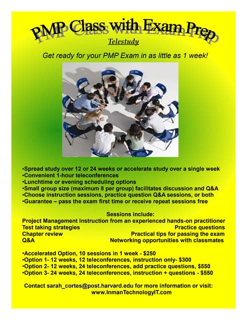 PMP Class And Exam Prep