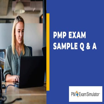 Free PMP Exam Sample Question for the Week
