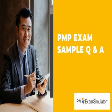 Free PMP Exam Sample Question of the Week