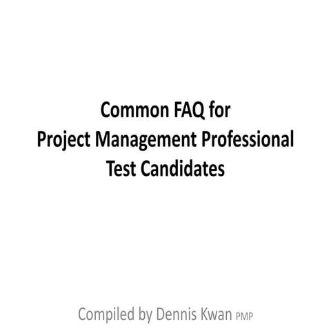 Common FAQ for Aspiring Project Managers