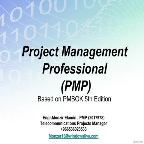 PMP Training, Chapter 1-2-3- framework 