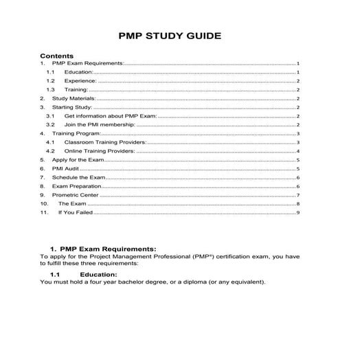 PMP Study Guides