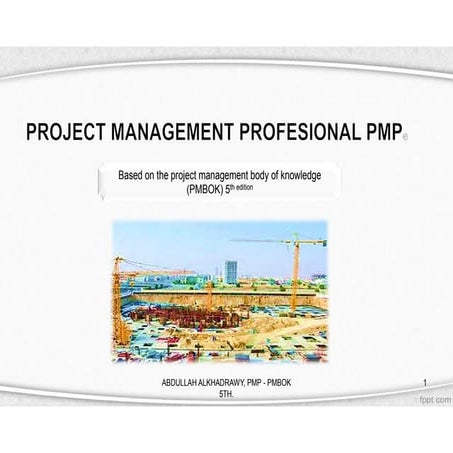 PMP PMbok 5th CH1 - CH2